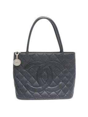 Chanel Medallion Tote Bag Caviar Leather